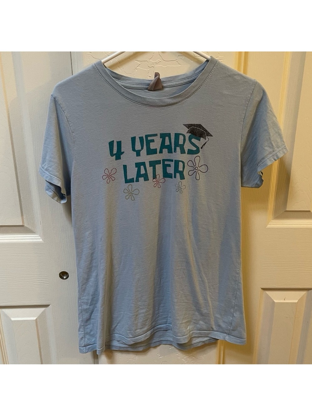 Light Blue 4 Years Later Women's T-Shirt Short Sleeve - Medium